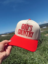 Load image into Gallery viewer, GODS COUNTRY TRUCKER - red