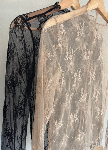 Lace Sheer Top - 2 colors