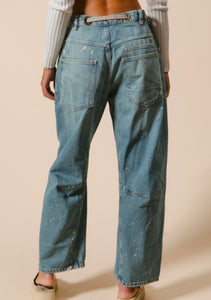 BRAIDED TIE DENIM