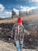 Load image into Gallery viewer, EVERGREEN PINE RAW EGDE FLANNEL