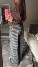 Load image into Gallery viewer, COASTAL COCOA STRIPE PANTS