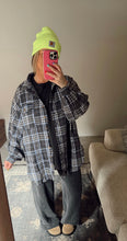 Load image into Gallery viewer, RAW EDGE FLANNEL - CHARCOAL BLUE