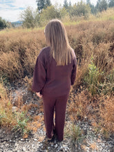 Load image into Gallery viewer, KNIT TIE SET - CHOCOLATE