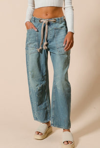 BRAIDED TIE DENIM