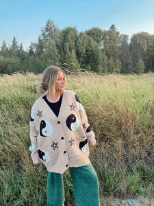 YIN YANG STAR CARDIGAN