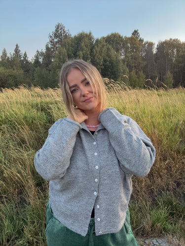 MADDEN CARDIGAN - heather grey