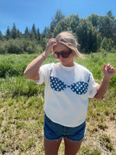 Load image into Gallery viewer, The polka dot bikini tee - dusty blue