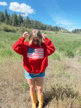 Load image into Gallery viewer, FLAG/USA REVERSIBLE MOCKNECK