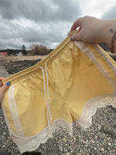 Load image into Gallery viewer, lace &amp; leisure shorts - butter yellow
