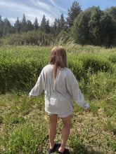 Load image into Gallery viewer, DRIFTER STRIPE OVERSIZED TOP - grey