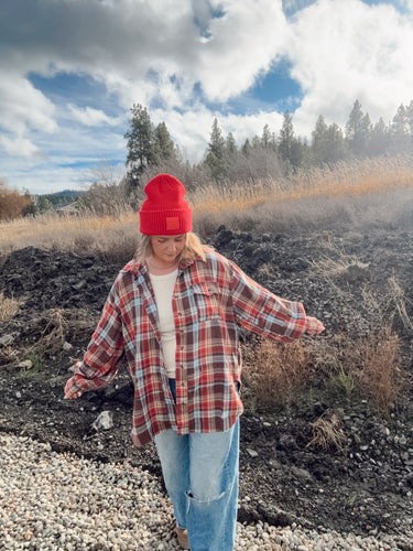 GINGERBREAD RAW EDGE FLANNEL