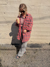 Load image into Gallery viewer, RAW EDGE FLANNEL - vintage red