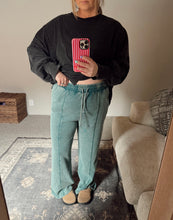 Load image into Gallery viewer, COOL GIRL WIDELEG SWEATS - washed teal