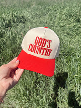 Load image into Gallery viewer, GODS COUNTRY TRUCKER - red
