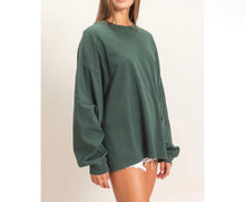 Load image into Gallery viewer, BOYFRIEND LONG SLEEVE - evergreen