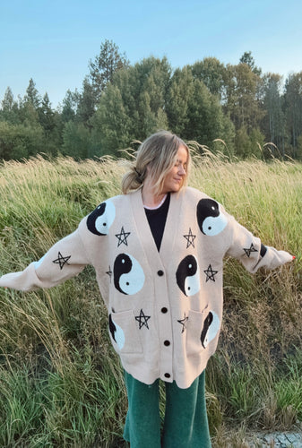 YIN YANG STAR CARDIGAN