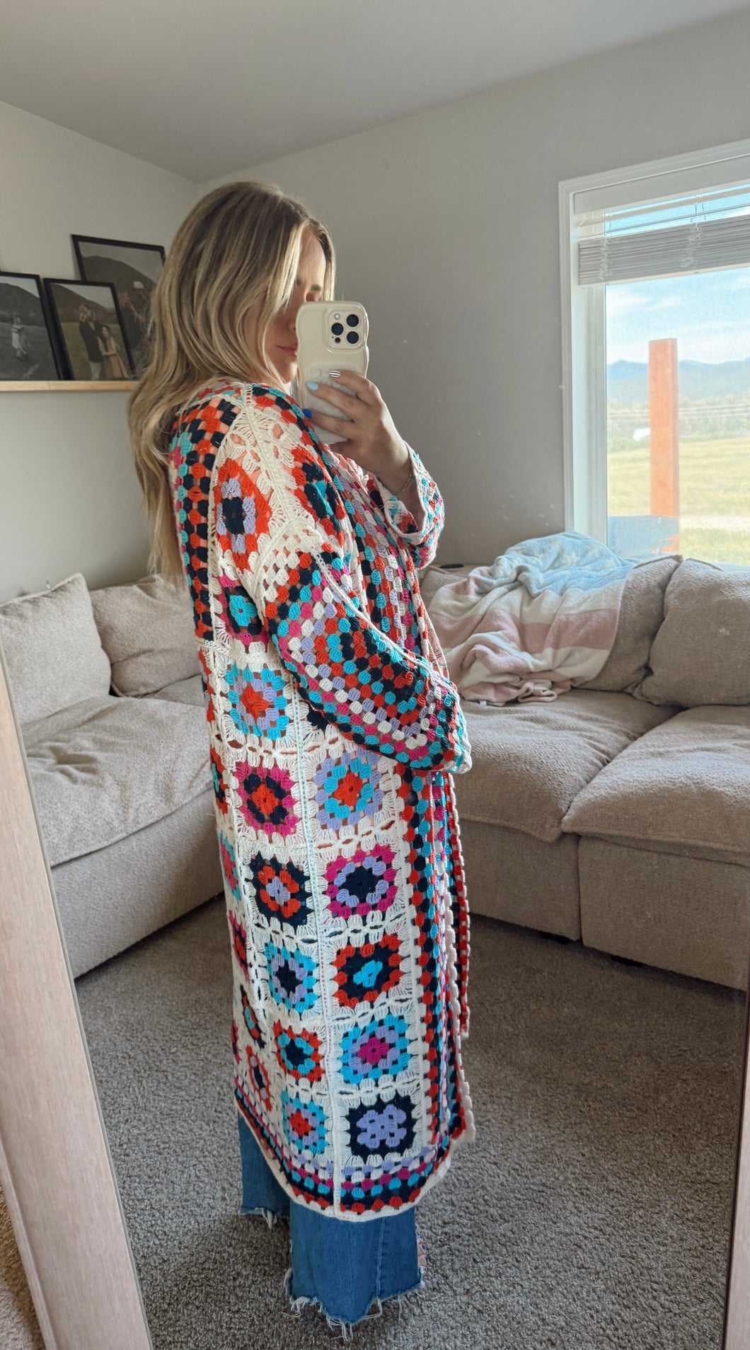 GRANNY SQUARE CROCHET CARDIGAN