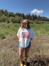 Load image into Gallery viewer, FLAG BOYFRIEND TEE - off white