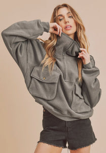 Cargo Pullover - stone