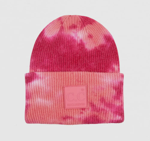 TIE DYE BEANIE - PINK PREORDER