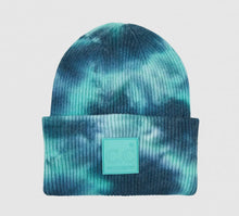 Load image into Gallery viewer, TEAL TIE DYE BEANIE