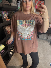 Load image into Gallery viewer, Free Bird Graphic Tee - mocha