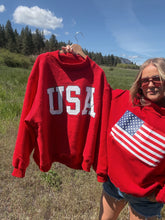 Load image into Gallery viewer, FLAG/USA REVERSIBLE MOCKNECK