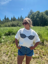 Load image into Gallery viewer, The polka dot bikini tee - black