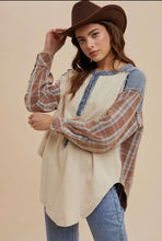 Load image into Gallery viewer, Vintage Henley Flannel