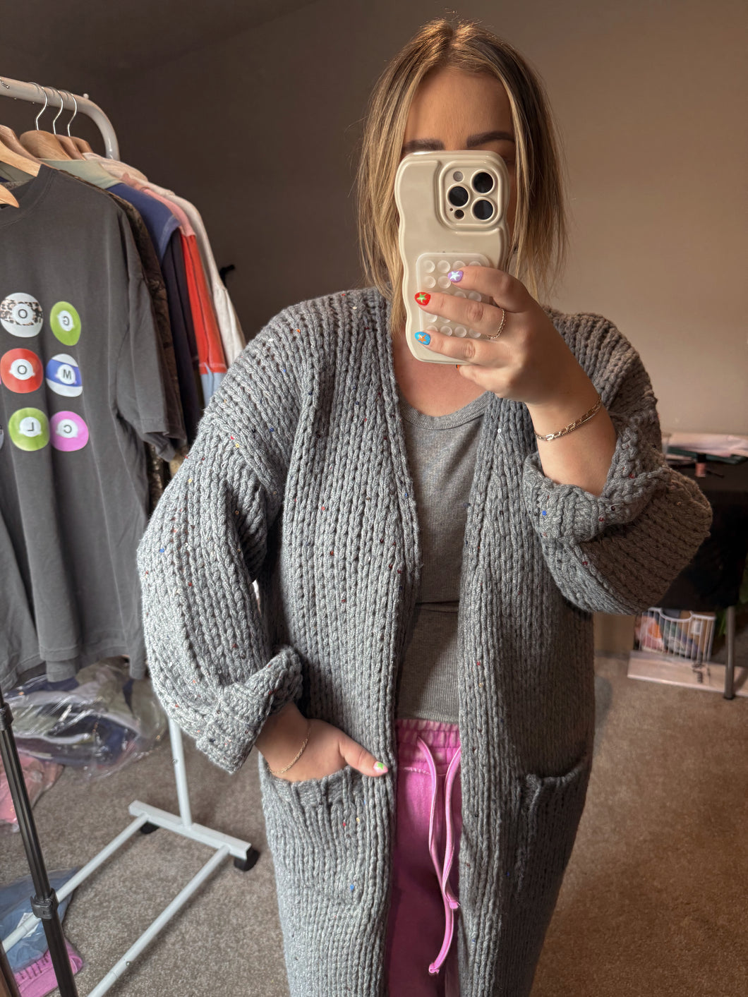 SUBTLE SEQUIN CHUNKY KNIT