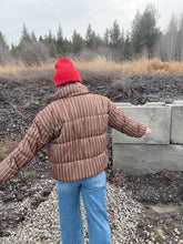 Load image into Gallery viewer, WINTER LINE PUFFER - coffee