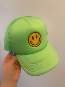 Smiley Trucker Hat - 4 colors!